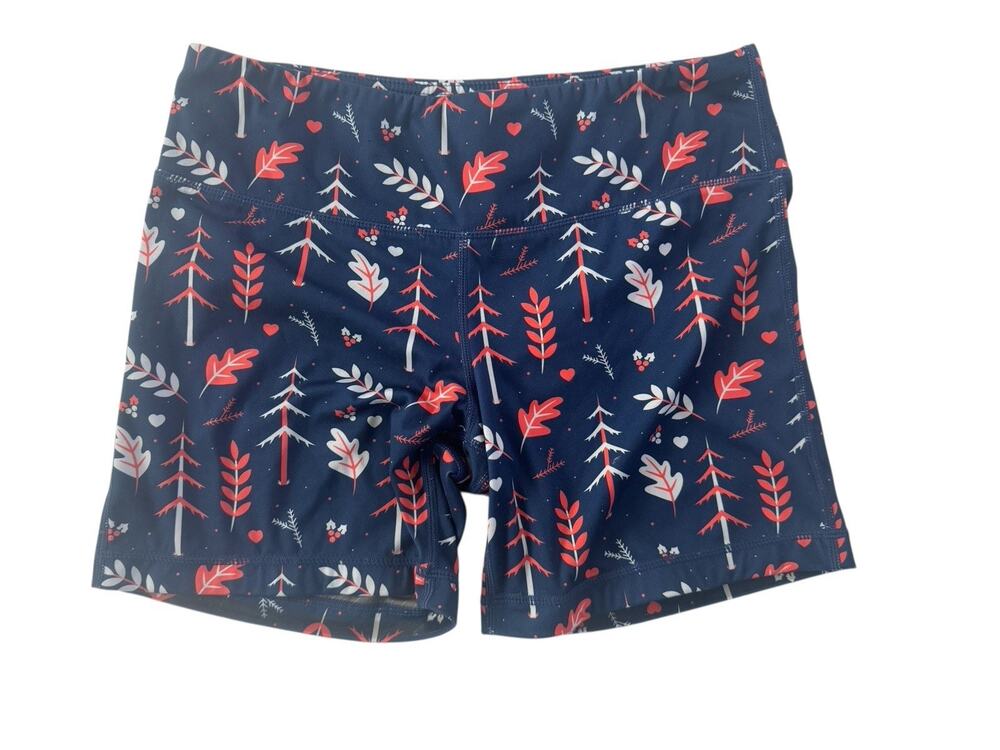 I Am Becoming IAB MFG No Ride Womens Medium 8 Pull On Shorts Crossfit Blue #7414